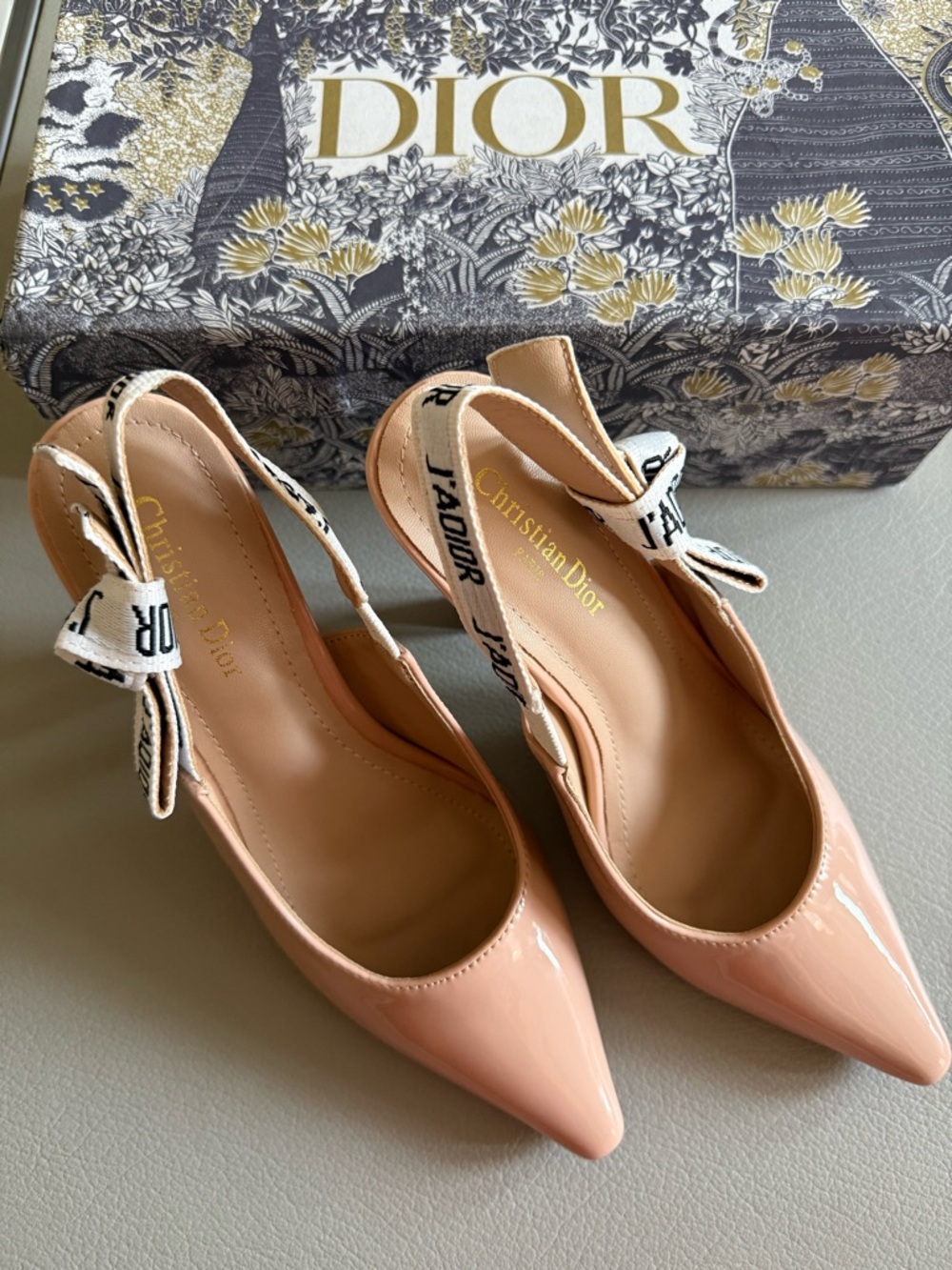Slingback Pump I Women's Shoes | Nude Patent | Size US 6 | NEW WITH TAGS
